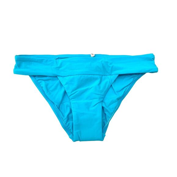 Pilyq 2PC Women's Blue Bikini Set Tankini Top & Bikini Swim Bottom Small NWT - Picture 2 of 6